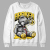 Jordan 4 Tour Yellow Thunder DopeSkill Sweatshirt Sick Bear Graphic Streetwear - White