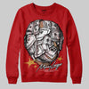Red Sneakers DopeSkill Sweatshirt Money Longer Graphic Streetwear - Red