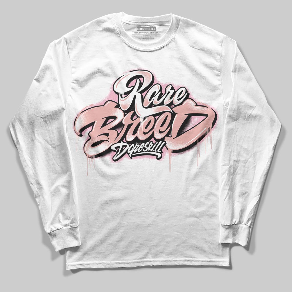 Jordan 1 Low OG “Rust Pink” DopeSkill Long Sleeve T-Shirt Rare Breed Type Graphic Streetwear - White 