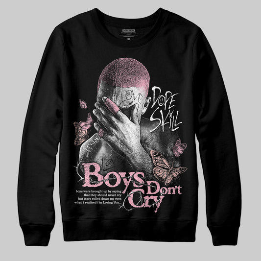 AMIRI White & Pink Stars Court Sneakers DopeSkill Sweatshirt Boys Don't Cry Graphic Streetwear - Black