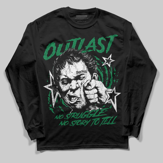 Green Sneakers DopeSkill Long Sleeve T-Shirt Outlast Graphic Streetwear - black
