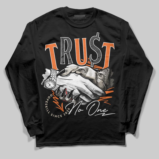 Jordan 3 “Starfish” DopeSkill Long Sleeve T-Shirt Trust No One Graphic Streetwear - Black