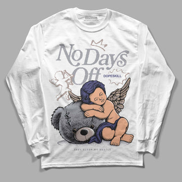 Jordan 4 Retro Frozen Moments DopeSkill Long Sleeve T-Shirt New No Days Off Graphic Streetwear - White