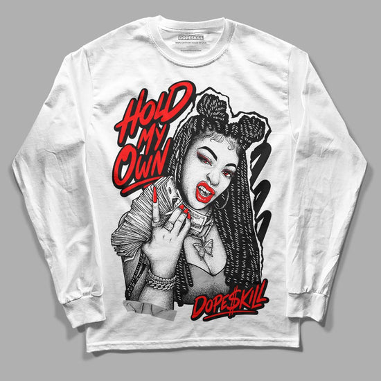 Black and White Sneakers DopeSkill Long Sleeve T-Shirt New H.M.O Graphic Streetwear - White