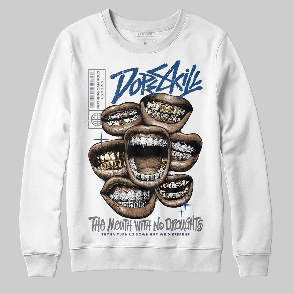 Jordan 9 Retro 'Flint Grey' 2026 DopeSkill Sweatshirt The Mouth With No Droughts Graphic Streetwear - White