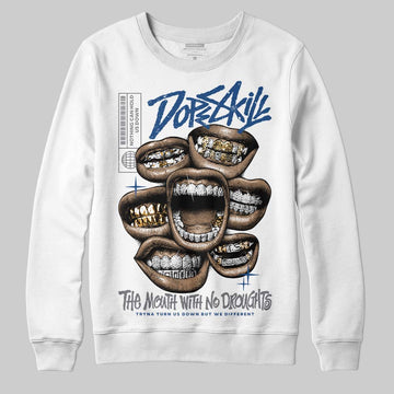 Jordan 9 Retro 'Flint Grey' 2026 DopeSkill Sweatshirt The Mouth With No Droughts Graphic Streetwear - White