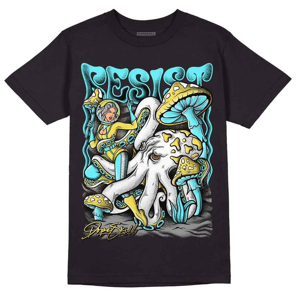 Jordan 5 Aqua DopeSkill T-Shirt Resist Graphic Streetwear - Black