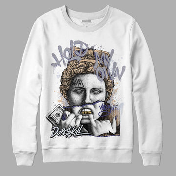 Jordan 4 Retro Frozen Moments DopeSkill Sweatshirt Hold My Own Graphic Streetwear - White 