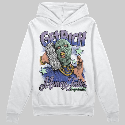Jordan 1 Retro Low OG Zion Williamson Voodoo Alternate DopeSkill Hoodie Sweatshirt Get Rich Graphic Streetwear - White
