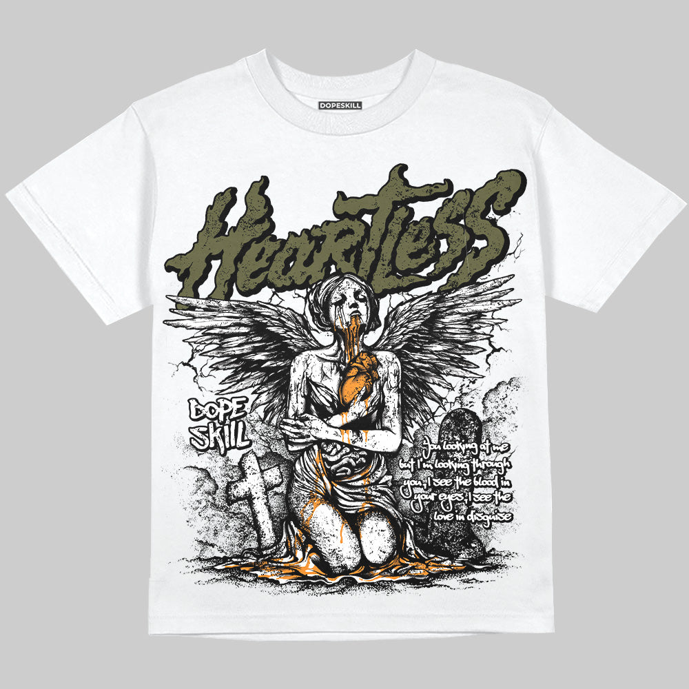 Jordan 5 Olive DopeSkill Oversize Print T-Shirt Heartless Graphic Streetwear