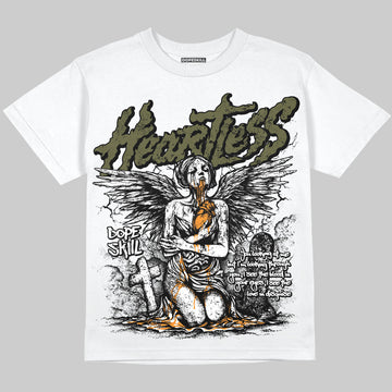 Jordan 5 Olive DopeSkill Oversize Print T-Shirt Heartless Graphic Streetwear