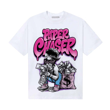 Pink Sneakers DopeSkill T-Shirt Paper Chaser Boy Graphic Streetwear  - White
