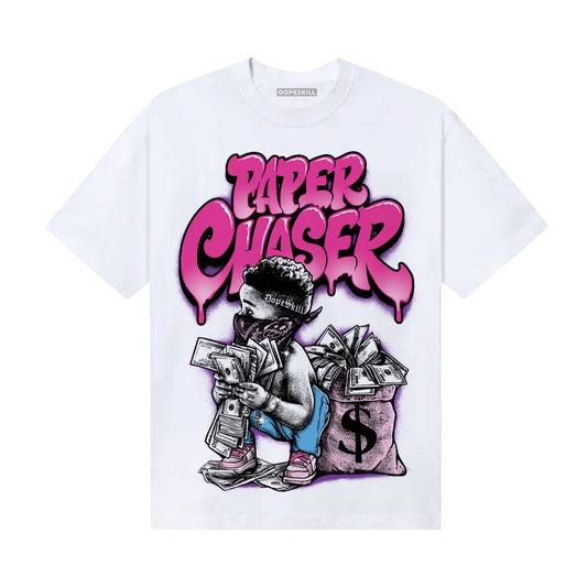 Pink Sneakers DopeSkill T-Shirt Paper Chaser Boy Graphic Streetwear  - White