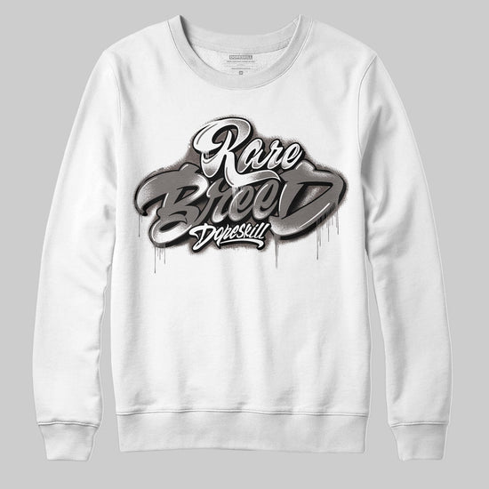 Jordan 4 Retro Cave Stone DopeSkill Sweatshirt Rare Breed Type Graphic Streetwear - White