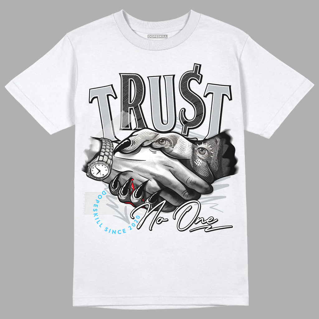 Dunk Low SE Lottery Pack Grey Fog DopeSkill T-Shirt Trust No One Graphic Streeetwear - White 