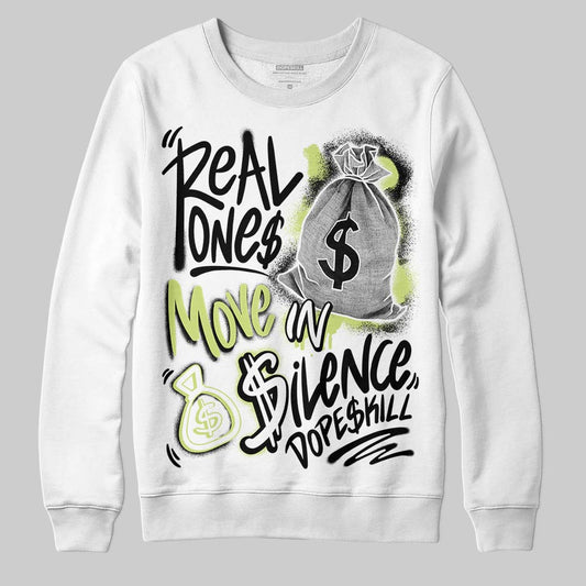 Jordan 11 “Inner Beast” DopeSkill Sweatshirt Real Ones Move In Silence Graphic Streetwear - White