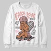 Jordan 1 Low OG “Rust Pink” DopeSkill Sweatshirt False Love Graphic Streetwear - White