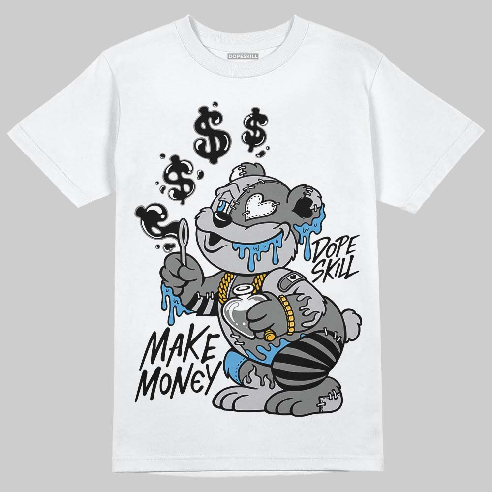 Grey Sneakers DopeSkill T-Shirt Make Money Graphic Streetwear - White
