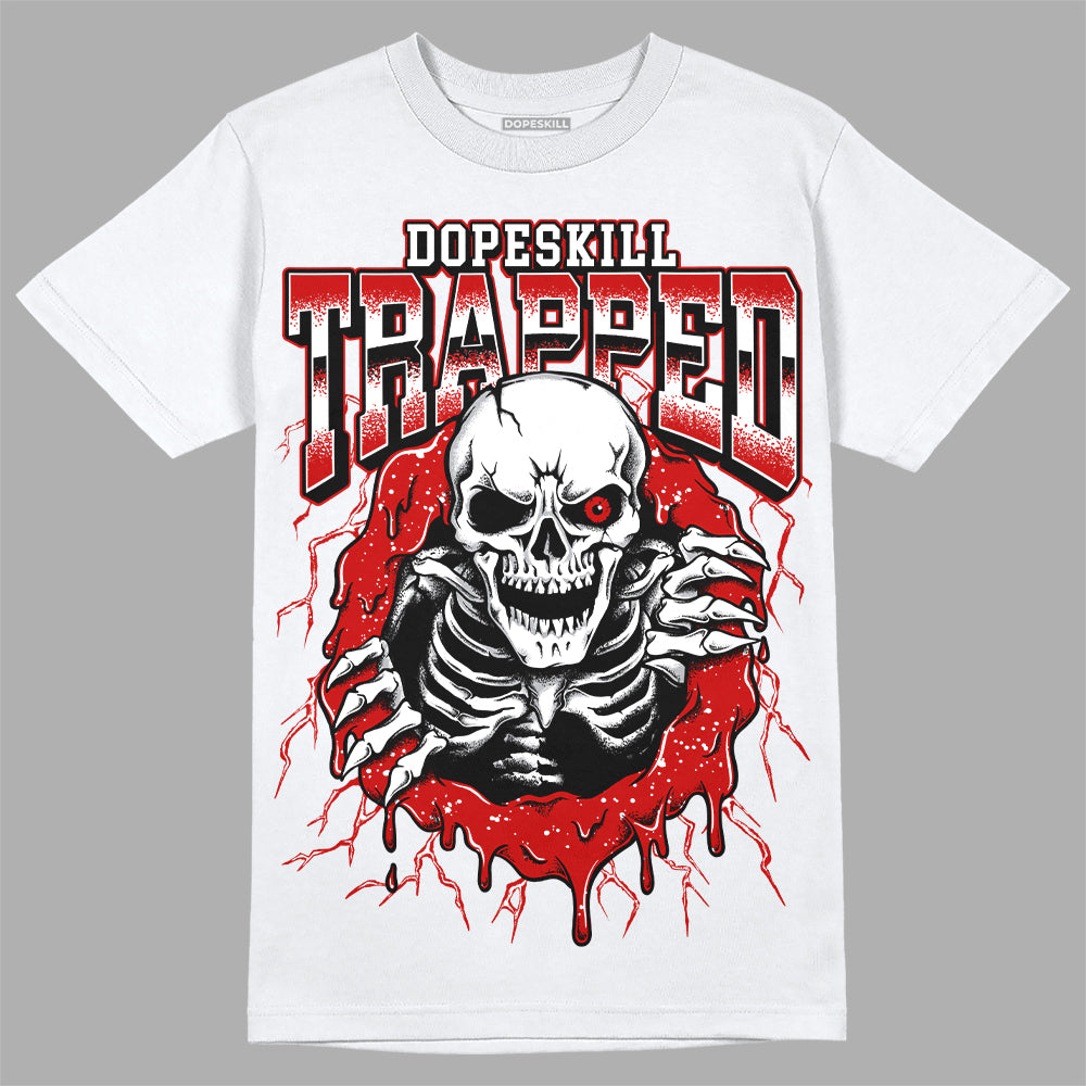 Jordan 6 Red Oreo DopeSkill T-Shirt Trapped Halloween Graphic Streewear - Black