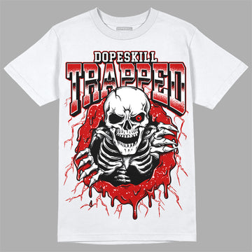 Jordan 6 Red Oreo DopeSkill T-Shirt Trapped Halloween Graphic Streewear - Black