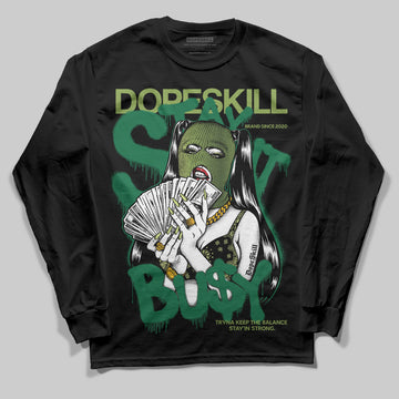 Foamposite Pro 'Pine Green' DopeSkill Long Sleeve T-Shirt Stay It Busy Graphic Streetwear - Black