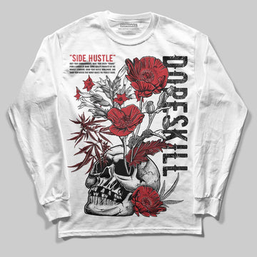 Jordan 1 High OG “Ruby” DopeSkill Long Sleeve T-Shirt Side Hustle Graphic Streetwear - White