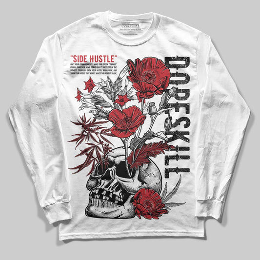 Jordan 1 High OG “Ruby” DopeSkill Long Sleeve T-Shirt Side Hustle Graphic Streetwear - White