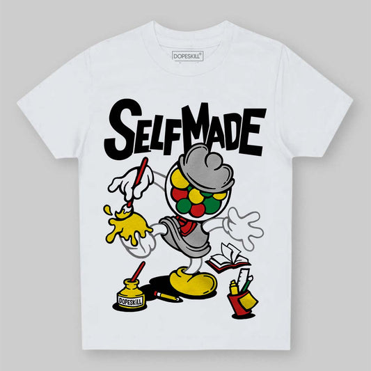 Black and White Sneakers DopeSkill Toddler Kids T-shirt Self Made Graphic Streetwear  White
