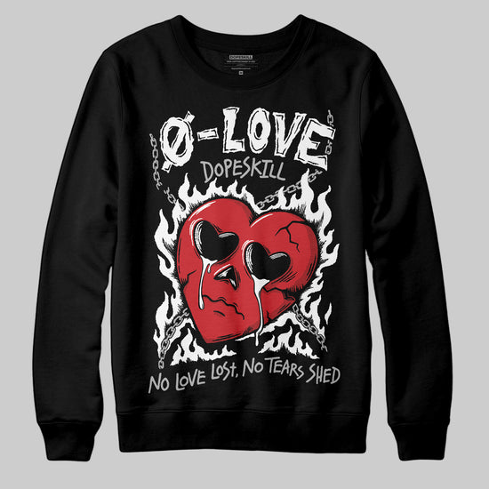 Jordan 3 OG “Black Cement” DopeSkill Sweatshirt Crying Heart Graphic Streetwear - Black