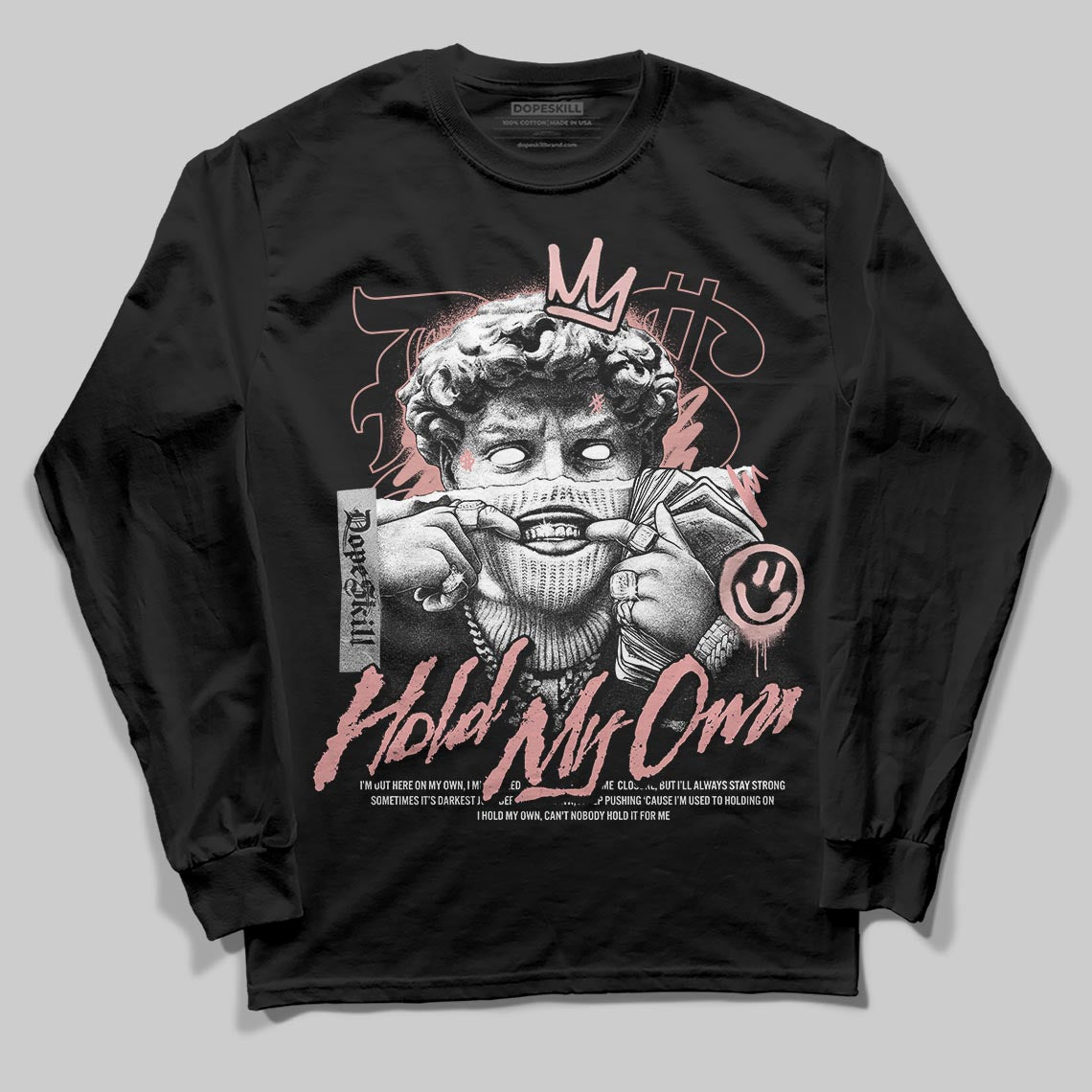 Jordan 40 “Dusty Rose” DopeSkill Long Sleeve T-Shirt In My Way Graphic Streetwear - Black