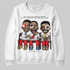 Red Sneakers DopeSkill Sweatshirt First Sunday Graphic Streetwear - White