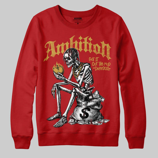 Red Sneakers DopeSkill Sweatshirt Ambition Graphic Streetwear - Red