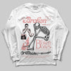 Jordan 40 “Dusty Rose” DopeSkill Long Sleeve T-Shirt Broken Bones Graphic Streetwear - White