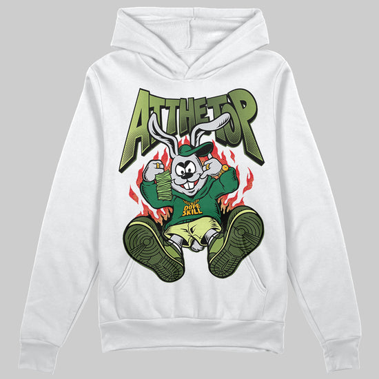 Foamposite Pro 'Pine Green' DopeSkill Hoodie Sweatshirt At The Top Graphic Streetwear - White