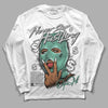 Jordan 3 "Green Glow" DopeSkill Long Sleeve T-Shirt Never Stop Hustling Graphic Streetwear - White 