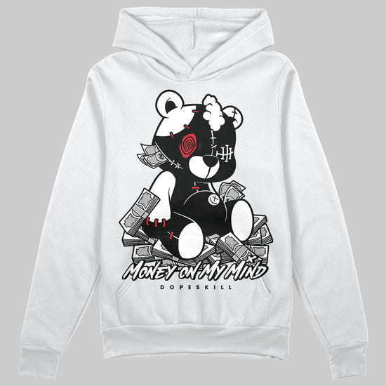 Jordan 11 “Bred Velvet” DopeSkill Hoodie Sweatshirt MOMM Bear Graphic Streetwear - White