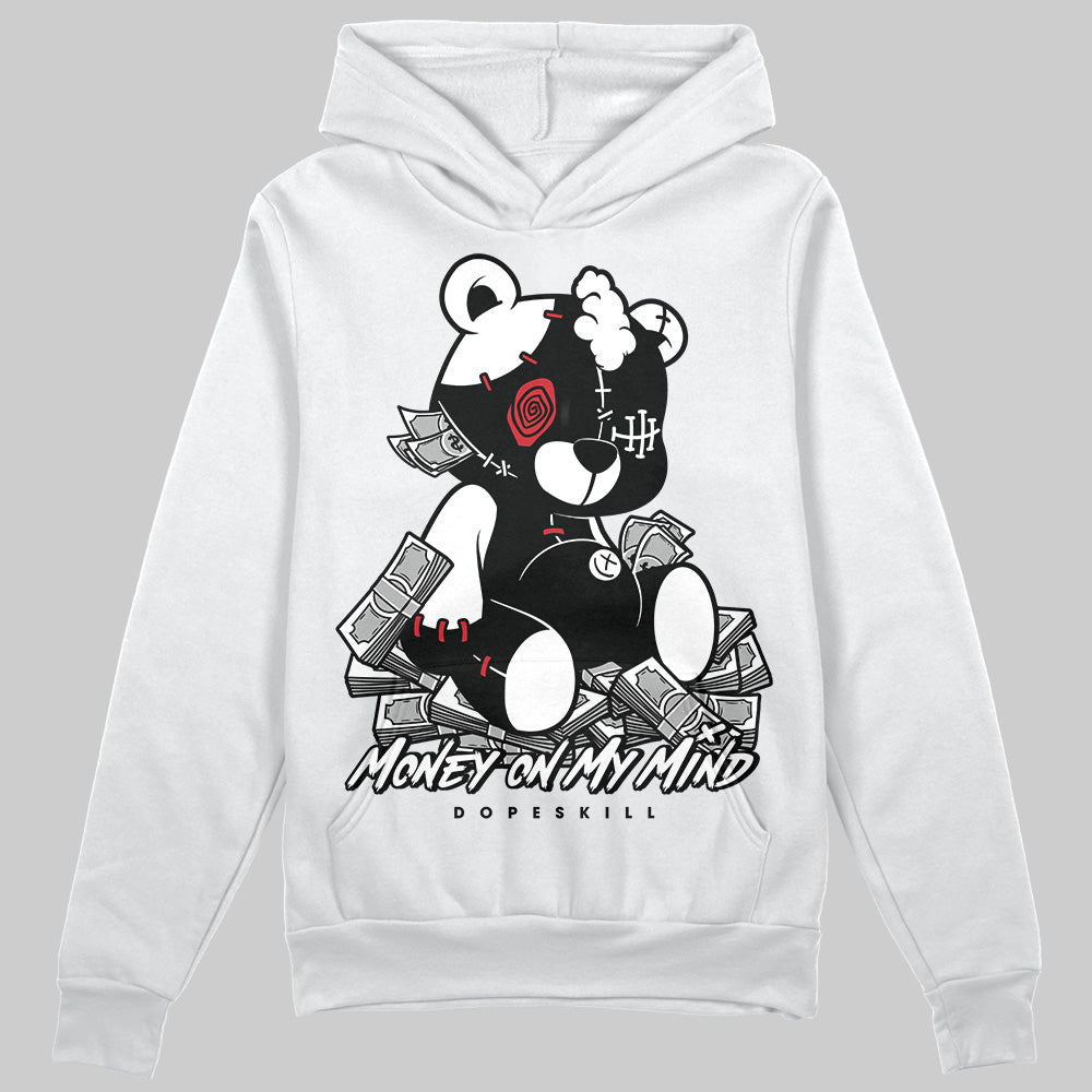 Jordan 11 “Bred Velvet” DopeSkill Hoodie Sweatshirt MOMM Bear Graphic Streetwear - White