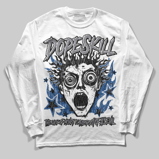 Jordan 9 Retro 'Flint Grey' 2026 DopeSkill Long Sleeve T-Shirt Root of Evil Graphic Streetwear - White