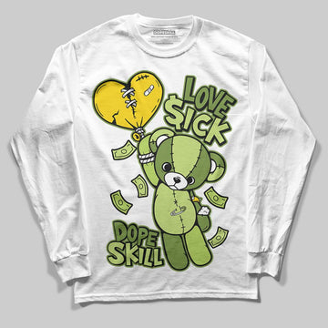 Dunk Low Pro SB 'Fruity Pack - Green Apple' DopeSkill Long Sleeve T-Shirt Love Sick Graphic Streetwear - White