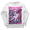 Jordan 4 GS “Hyper Violet” DopeSkill Long Sleeve T-Shirt Resist Graphic Streetwear - White