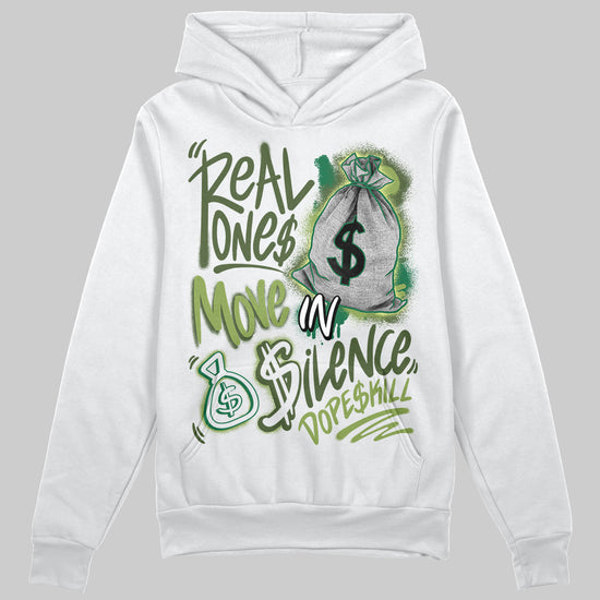 Foamposite Pro 'Pine Green' DopeSkill Hoodie Sweatshirt Real Ones Move In Silence Graphic Streetwear - White