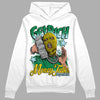 Jordan 5 “Lucky Green” DopeSkill Hoodie Sweatshirt Get Rich Graphic Streetwear - White