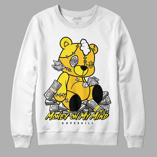 Jordan 4 Retro “Vivid Sulfur” DopeSkill Sweatshirt MOMM Bear Graphic Streetwear - White 