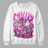 Pink Sneakers DopeSkill Sweatshirt Chillin Graphic Streetwear - White