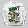 Foamposite Pro 'Pine Green' DopeSkill Long Sleeve T-Shirt Money Callin' Graphic Streetwear - White