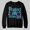 Jordan 8 Retro 'Aqua' 2025 DopeSkill Sweatshirt Protect Me From Evil Graphic Streetwear - Black