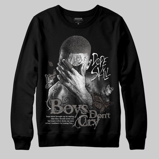 Jordan 4 Retro Cave Stone DopeSkill Sweatshirt Boys Don't Cry Graphic Streetwear - Black