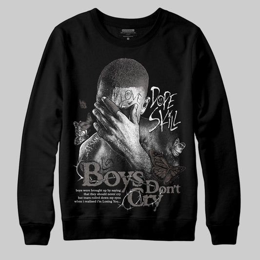 Jordan 4 Retro Cave Stone DopeSkill Sweatshirt Boys Don't Cry Graphic Streetwear - Black
