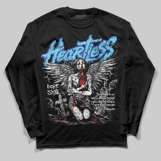 Dunk Low Argon DopeSkill Long Sleeve T-Shirt Heartless Graphic Streetwear - Black