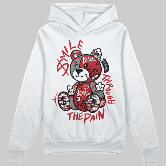 Jordan 8 Retro Bugs Bunny (2025) DopeSkill Hoodie Sweatshirt Smile Through The Pain Graphic Streetwear - White